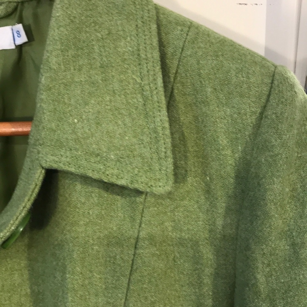 Kelly Green Wool Blazer - Picture 4 of 9